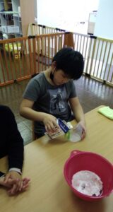 料理・クッキング・4月・イベント・春休み・放課後等デイサービス・ひな祭り・ワクワク・岡山市・北区